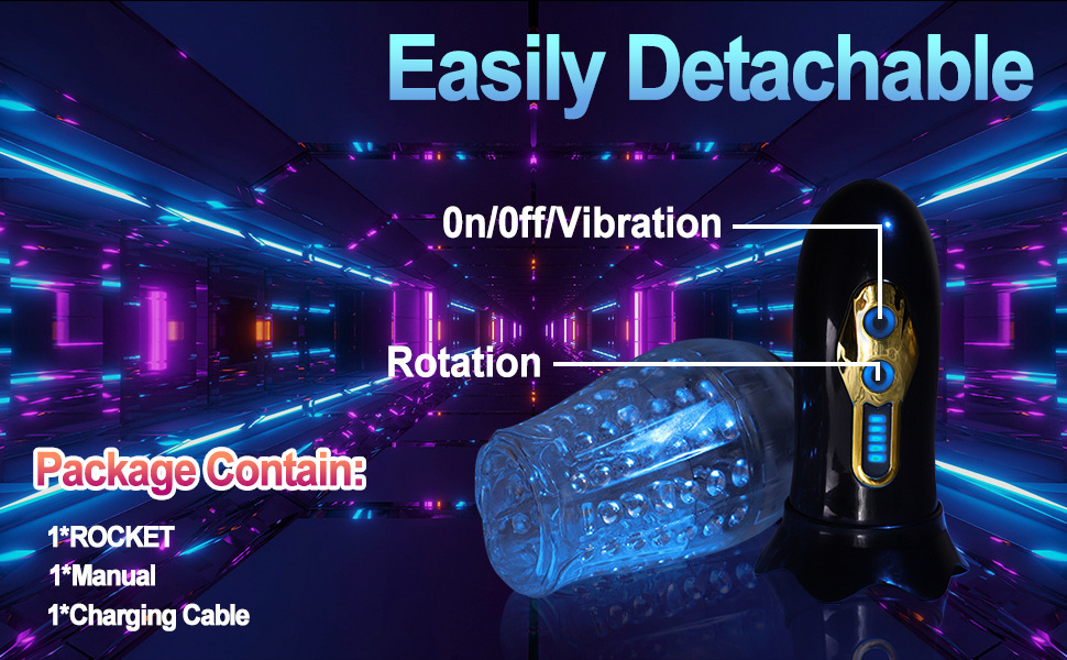 5 Rotation Modes Silicone male masturbator CM-GM-DW-FJ388