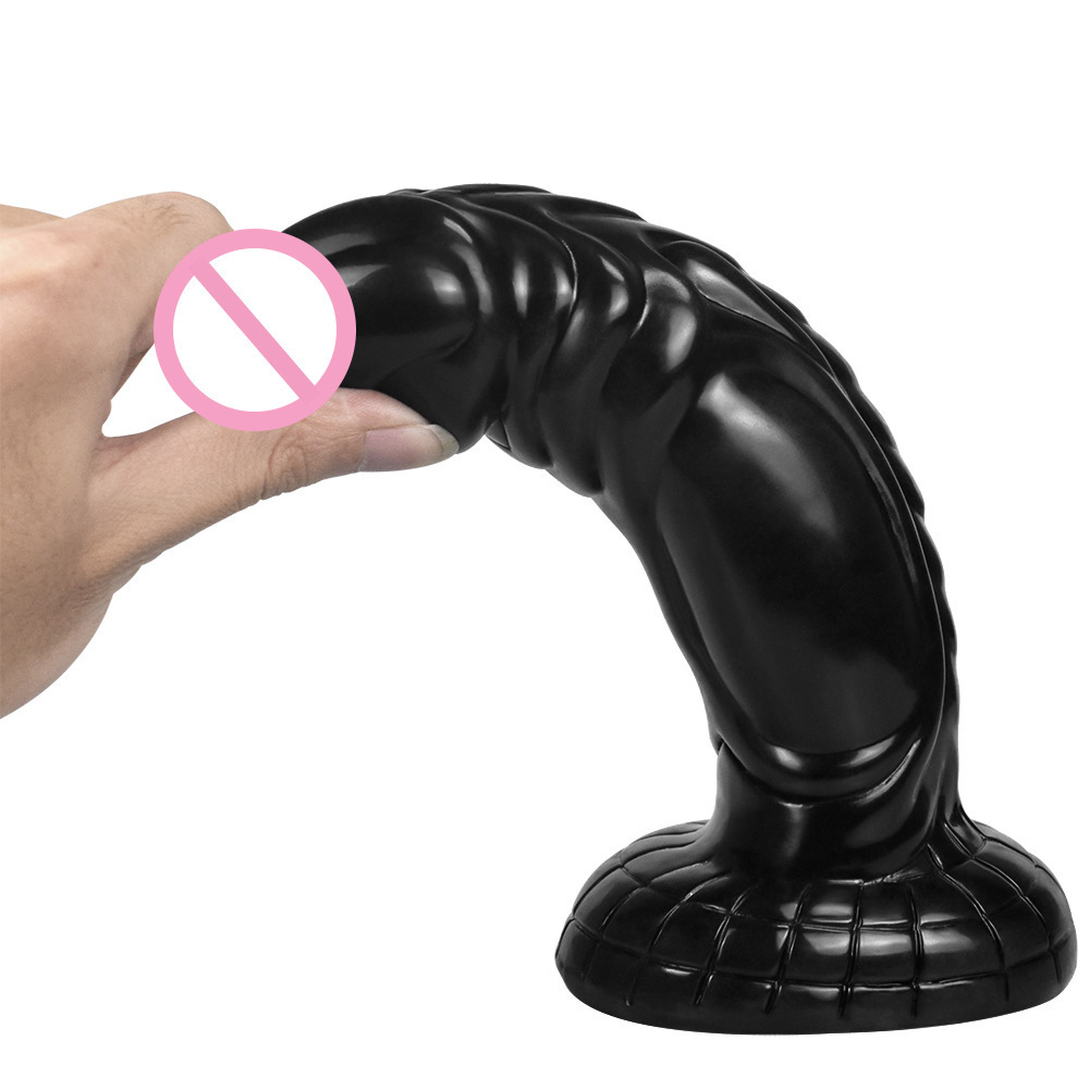 Black flexible TPE penis CM-YLT-G-78