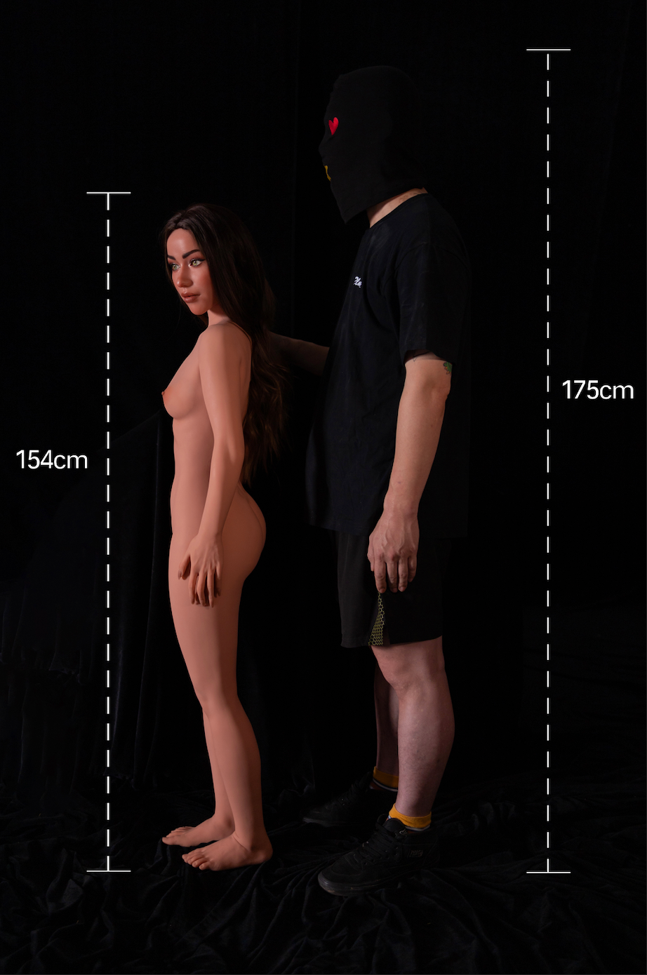 154cm/5.5ft  Silicone head + TPE body B-cup Realistic Sex Doll