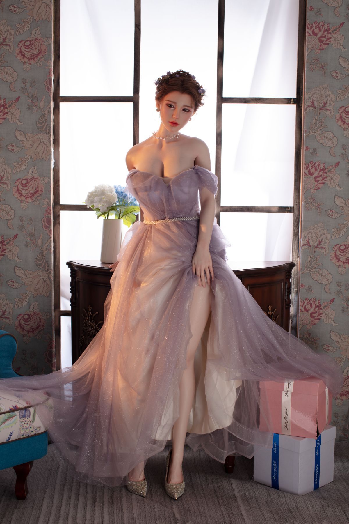 159cm/5.21ft Full TPE Asian face sexy model D-cup Realistic Sex Doll QY-HWC14