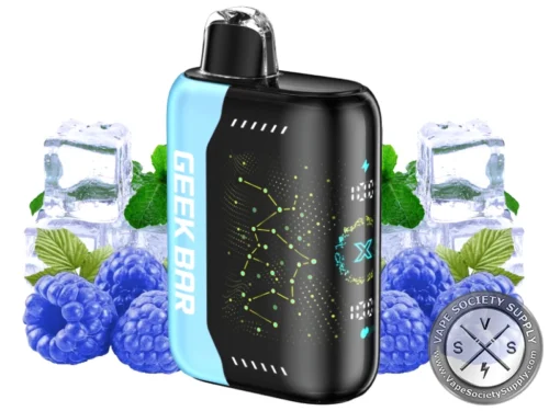 Geek Bar Pulse X Disposable Vape Device-Blue Razz Ice