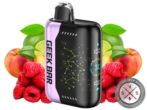 Geek Bar Pulse X Disposable Vape Device-Raspberry Peach Lime