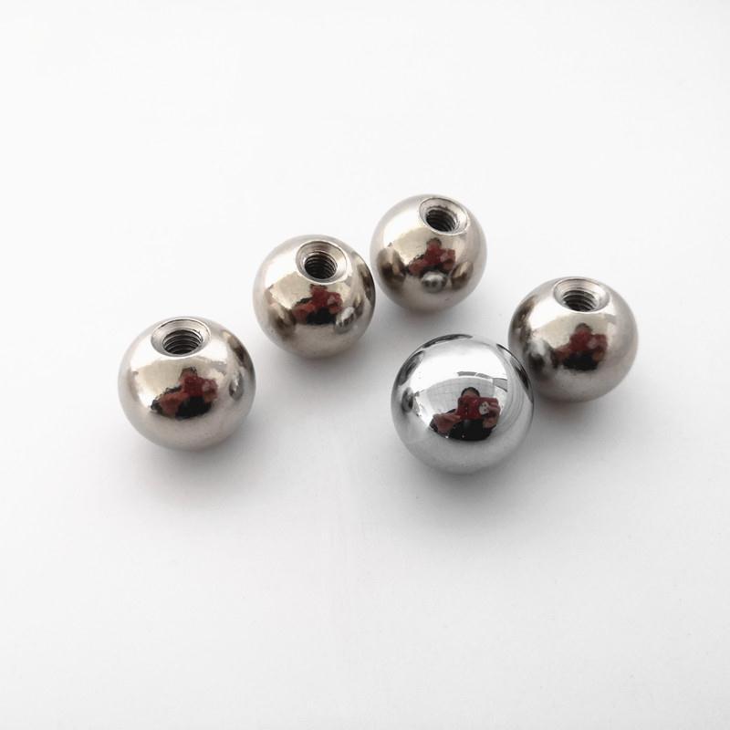 Professional processing of threaded balls (6mm-20mm), magnetic balls, and perforated carbon steel balls; fast delivery.