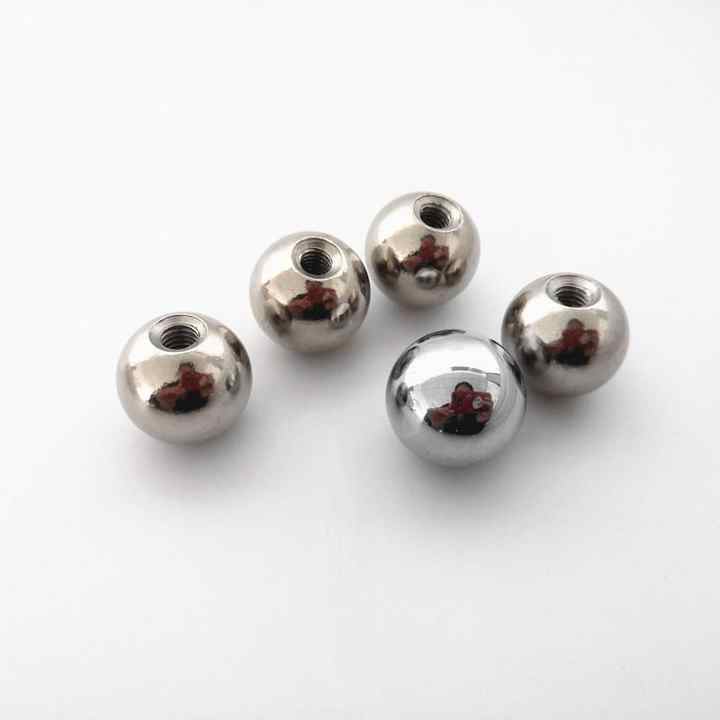 Professional processing of threaded balls (6mm-20mm), magnetic balls, and perforated carbon steel balls; fast delivery.