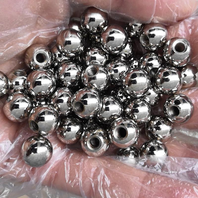 High-quality steel balls, 10mm-15.8mm, made of 304 or 316 stainless steel, suitable for drilling threads.
