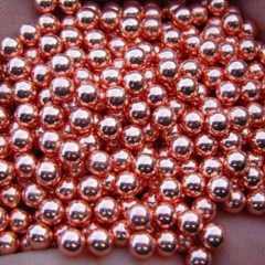 Solid copper spheres, 1mm-25mm in diameter, are available for customization.