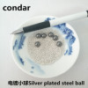 Electroplated steel ball bearings, 0.8mm-38mm, gold-plated, silver-plated, nickel-plated, zinc-plated, colored steel balls.