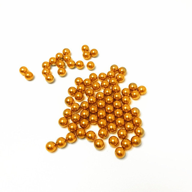 Electroplated steel ball bearings, 0.8mm-38mm, gold-plated, silver-plated, nickel-plated, zinc-plated, colored steel balls.