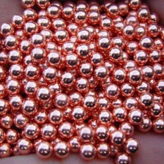 Solid copper spheres, 1mm-25mm in diameter, are available for customization.
