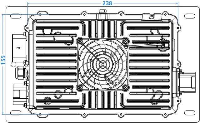 1.5KW OBC+ 0.6KW DC 2 IN 1 Assembly