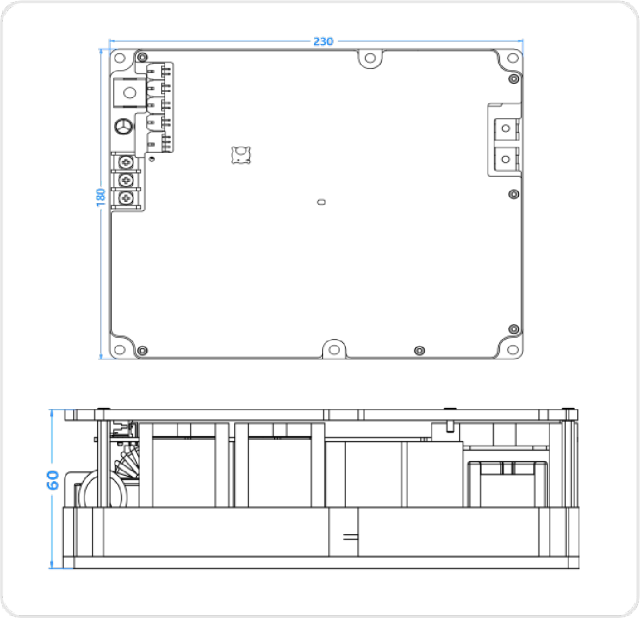 6.6KW OBC +3KWDC 2 IN 1 Module