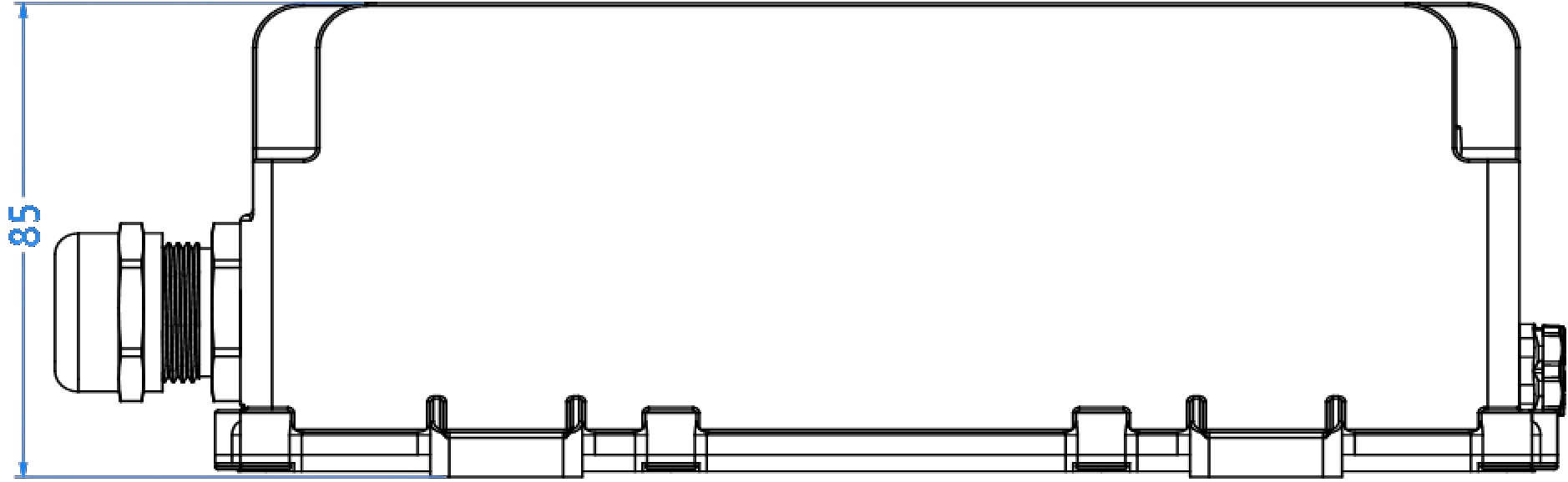 1.0 kW on-board Self-cooled DC-DC Converter Assembly