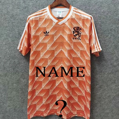 1988 Netherlands Home jersey Thailand the best quality