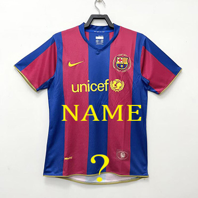 2007-2008 Barcelona Home jersey Thailand the best quality