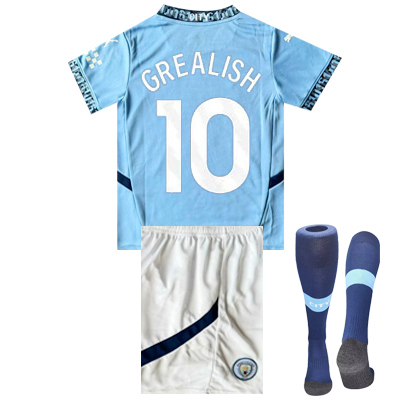 2024-2025 Manchester City Kids + Socks the best quality