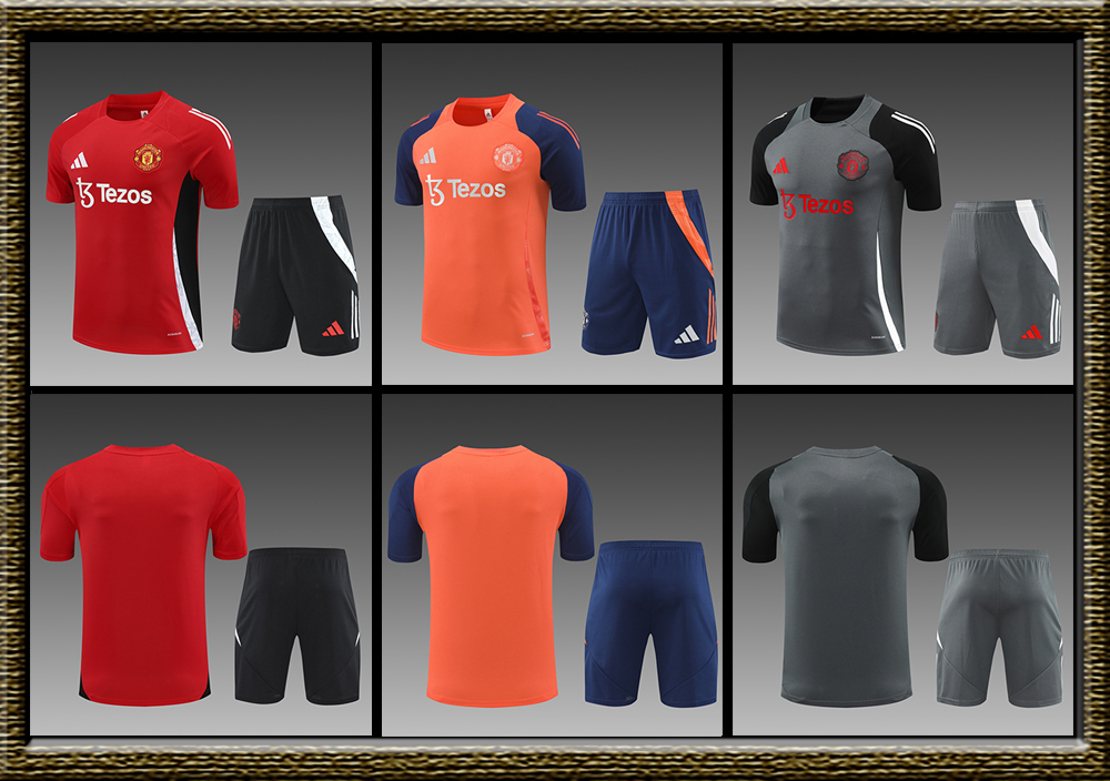 2024-2025 Manchester United adult Training clothes short sleeves shorts