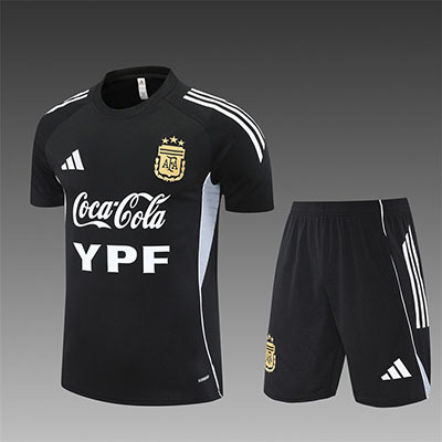 2025 Argentina adult Training clothes short sleeves shorts