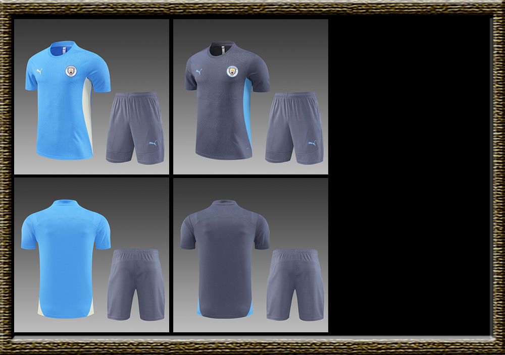 2024-2025 Manchester City adult Training clothes short sleeves shorts