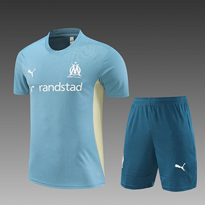 2024-2025 Marseille adult Training clothes short sleeves shorts