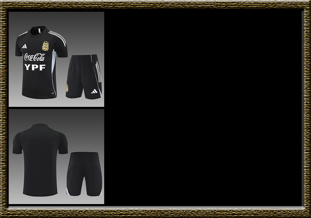 2025 Argentina adult Training clothes short sleeves shorts