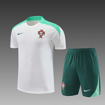 2024 Portugal adult Training clothes short sleeves shorts