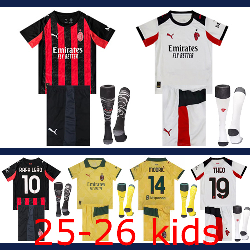 2025-2026 AC Milan Kids + Socks the best quality