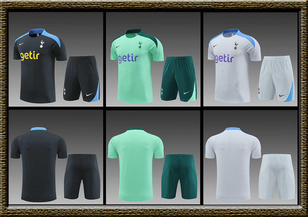 2024-2025 Tottenham adult Training clothes short sleeves shorts
