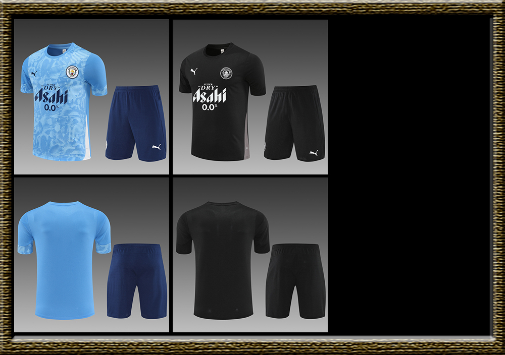 2025-2026 Manchester City adult Training clothes short sleeves