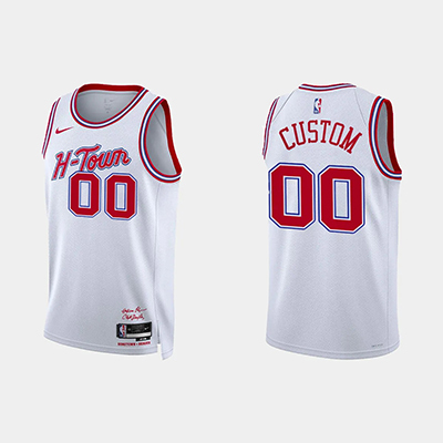 2024 Houston Rockets NBA basketball adult Hot press white