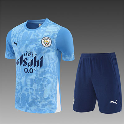 2025-2026 Manchester City adult Training clothes short sleeves