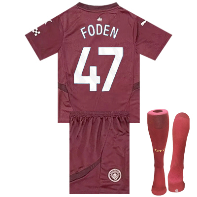 2024-2025 Manchester City Kids + Socks the best quality