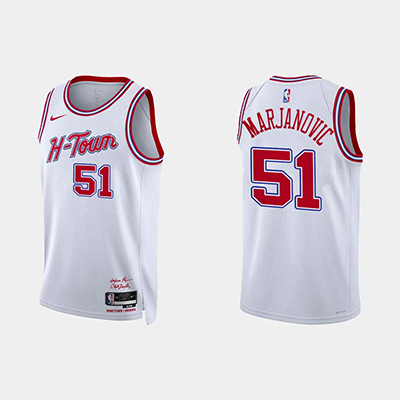 2024 Houston Rockets NBA basketball adult Hot press white
