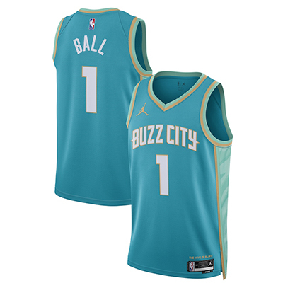 2024 Charlotte Hornets NBA basketball adult Hot press blue