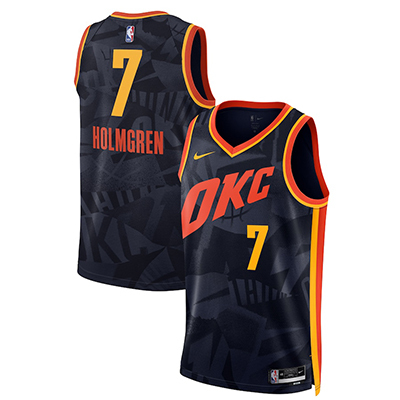 2024 Oklahoma City Thunder NBA basketball adult Hot press blue