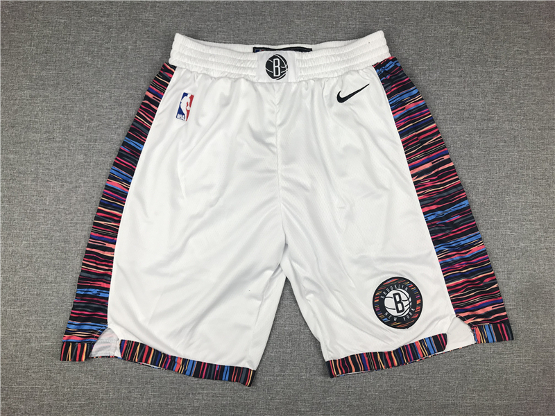 New Jersey Nets NBA Shorts basketball adult embroidery