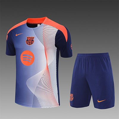 2025-2026 Barcelona adult Training clothes short sleeves