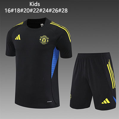 2025-2026 Manchester United Kids Training clothes short sleeves
