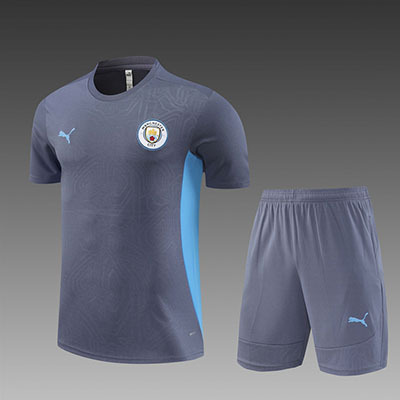 2024-2025 Manchester City adult Training clothes short sleeves shorts