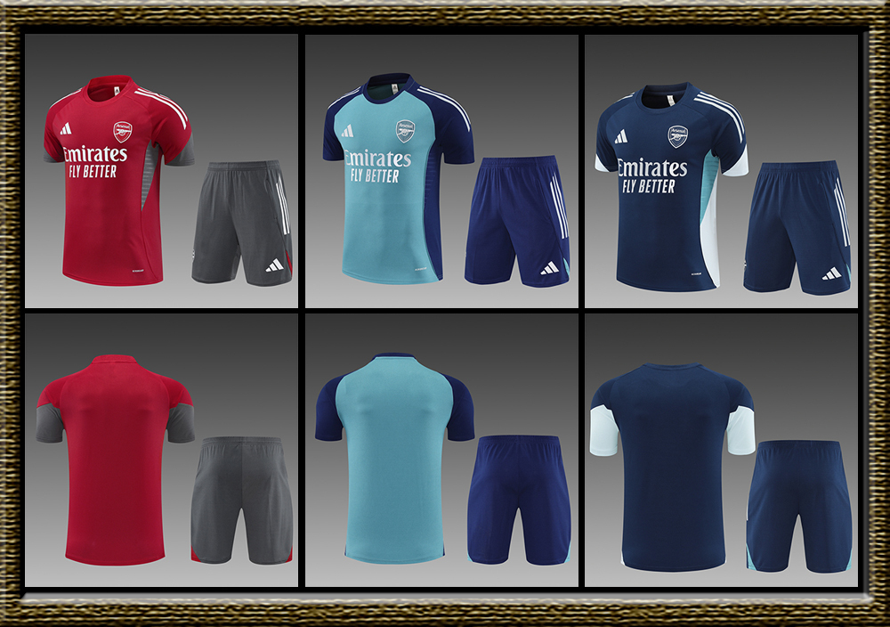 2025-2026 Arsenal adult Training clothes short sleeves