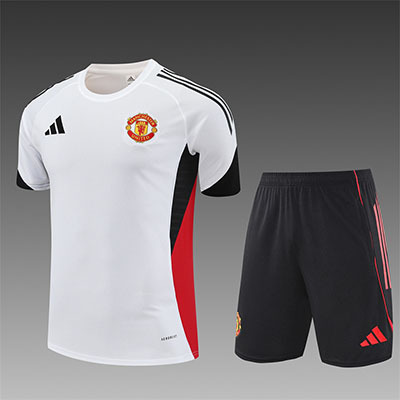 2025-2026 Manchester United adult Training clothes short sleeves
