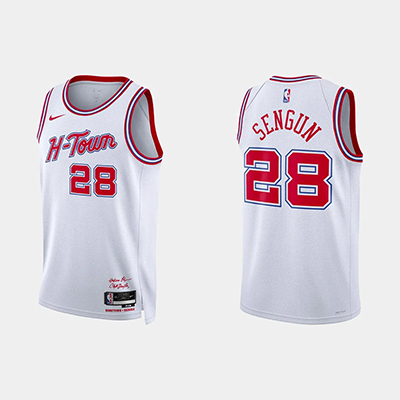 2024 Houston Rockets NBA basketball adult Hot press white