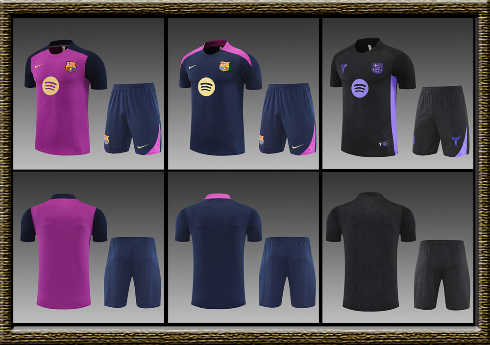 2025-2026 Barcelona adult Training clothes short sleeves