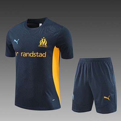 2024-2025 Marseille adult Training clothes short sleeves shorts