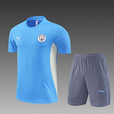 2024-2025 Manchester City adult Training clothes short sleeves shorts