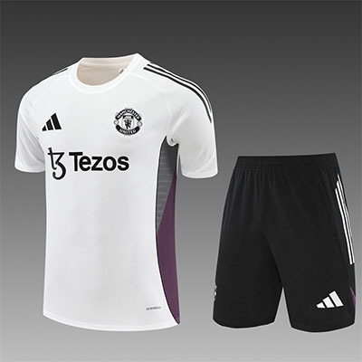 2025-2026 Manchester United adult Training clothes short sleeves