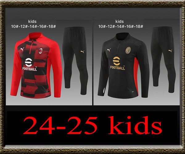 2024-2025 AC Milan Kids Training clothes