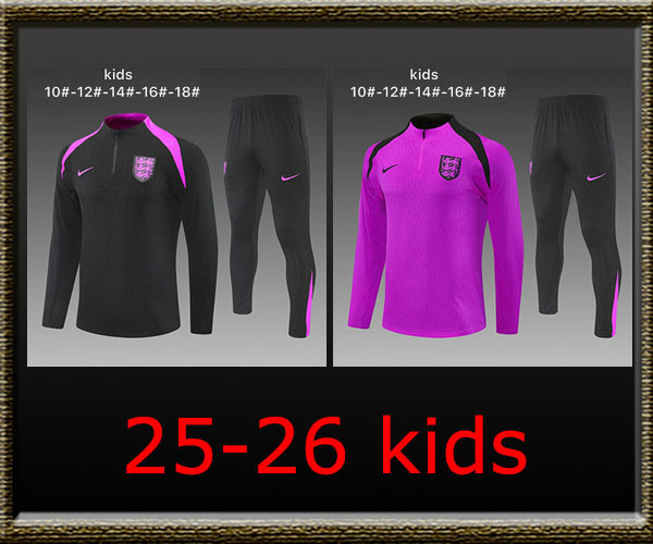 2025 England Kids Training clothes