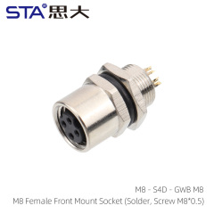 M8 Female Front Mount Socket Solder Screw M8*0.5