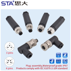 M8 Plastic Assembled Plug