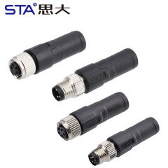 M8 Male/Female 120Ω Terminal Plug Industrial Signal-Termination Connector 3 4 5 6 8 Pins